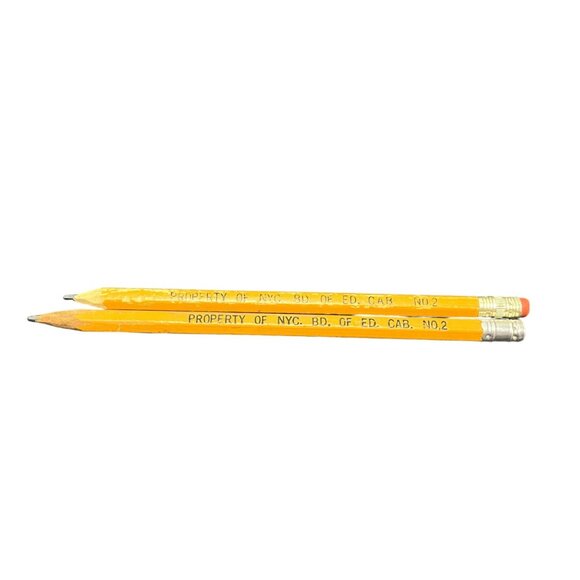 Vintage Pencils Board of Education  City of New York  No 2 Lot of two - pre owne - Picture 1 of 5
